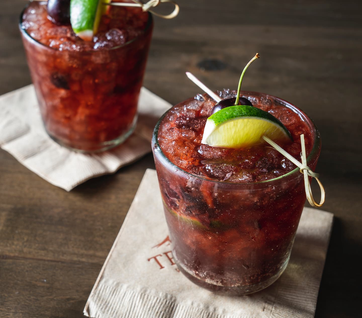 Bourbon, Coke & Cherry Smash