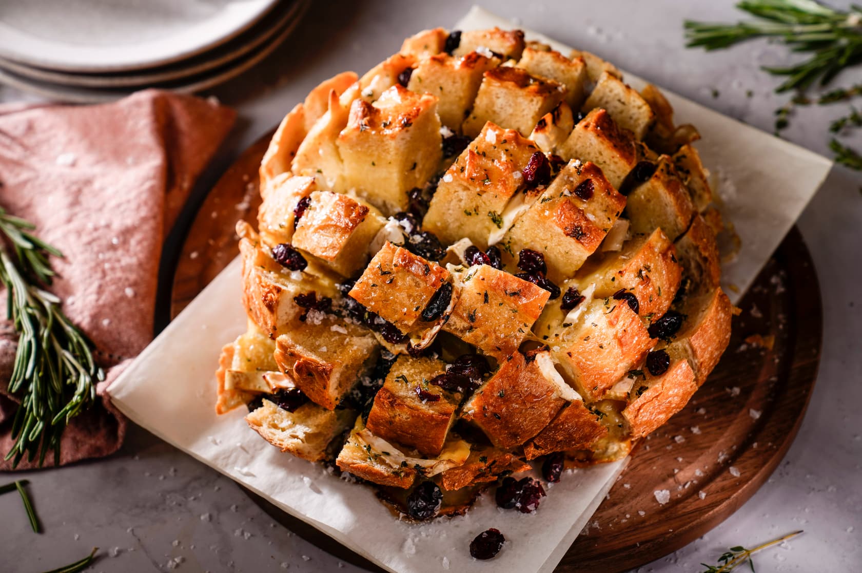 Brie and Cranberry Pull-Apart Bread