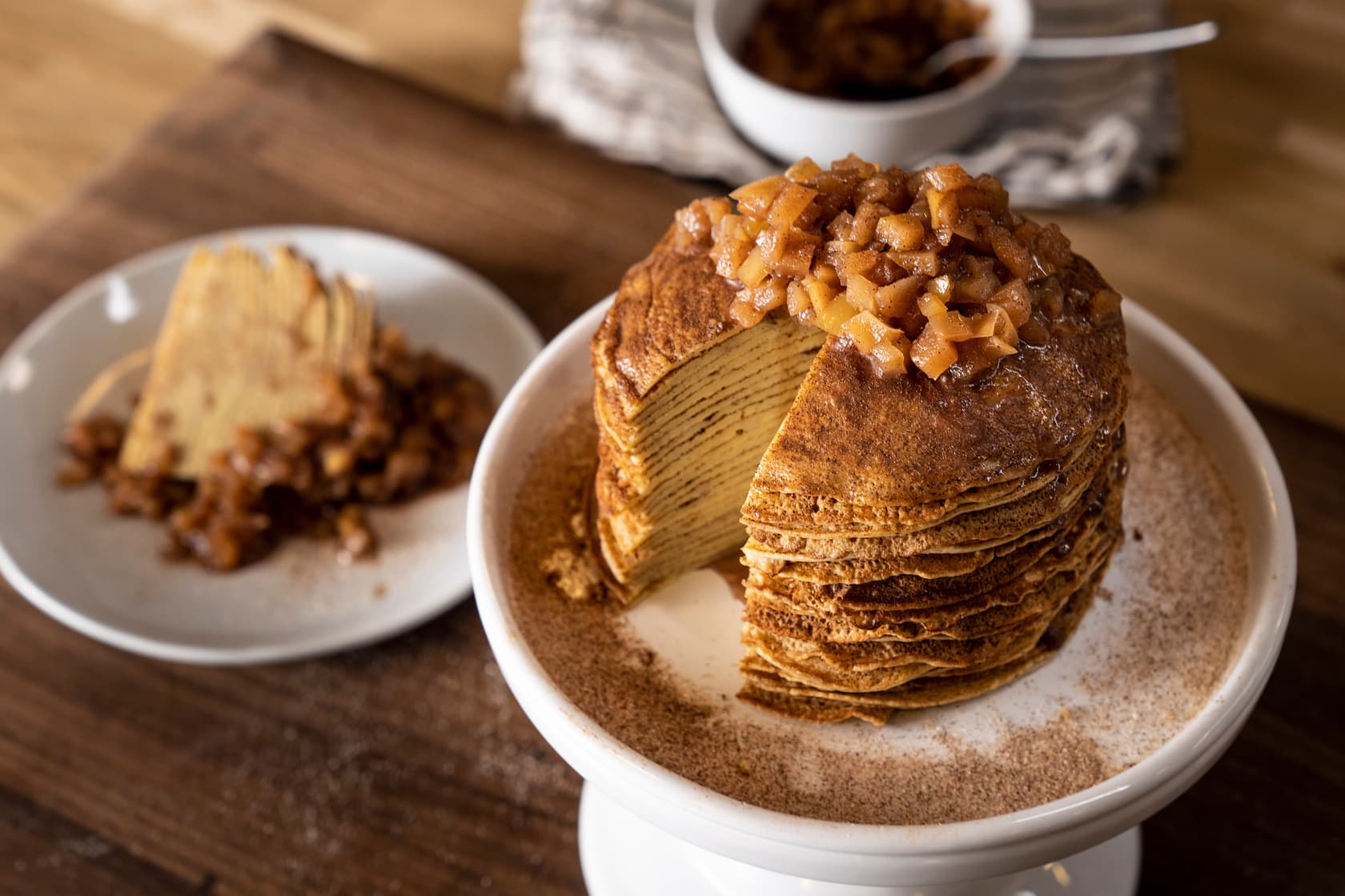 Flat Top Cinnamon-Sugar Crepe Cake