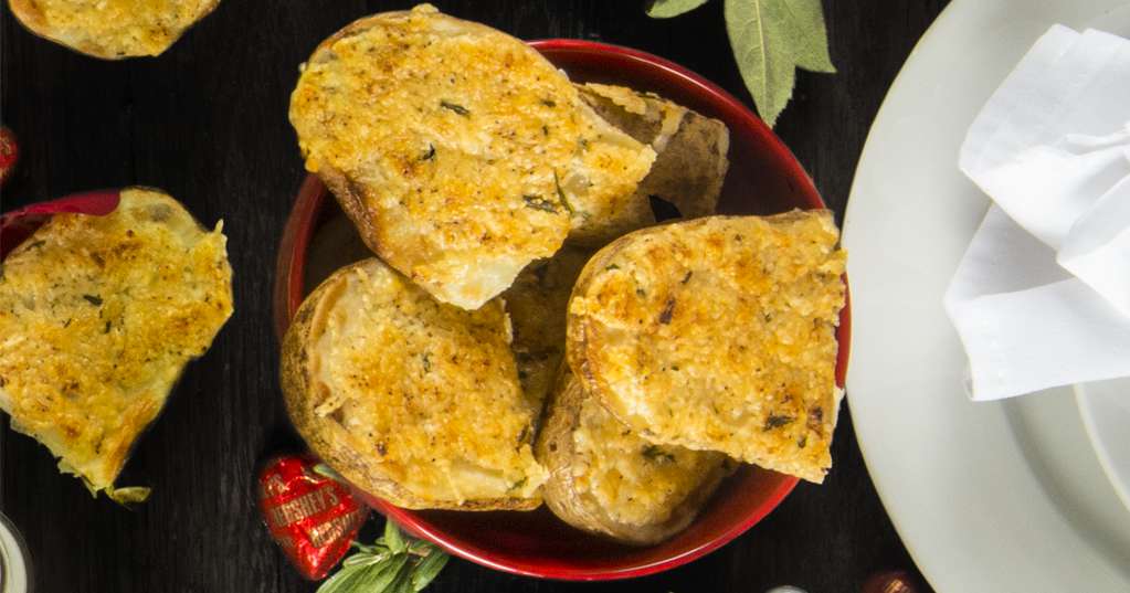 Crispy Buttered Parmesan Potatoes