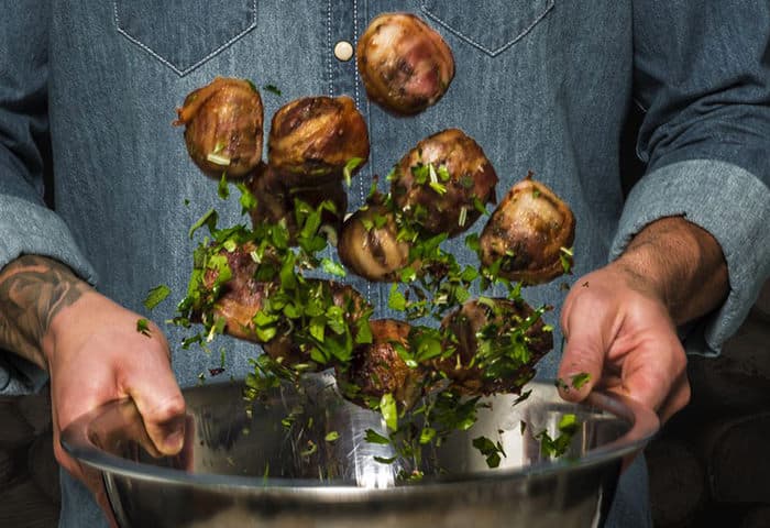 BBQ Meatball Onion Bombs