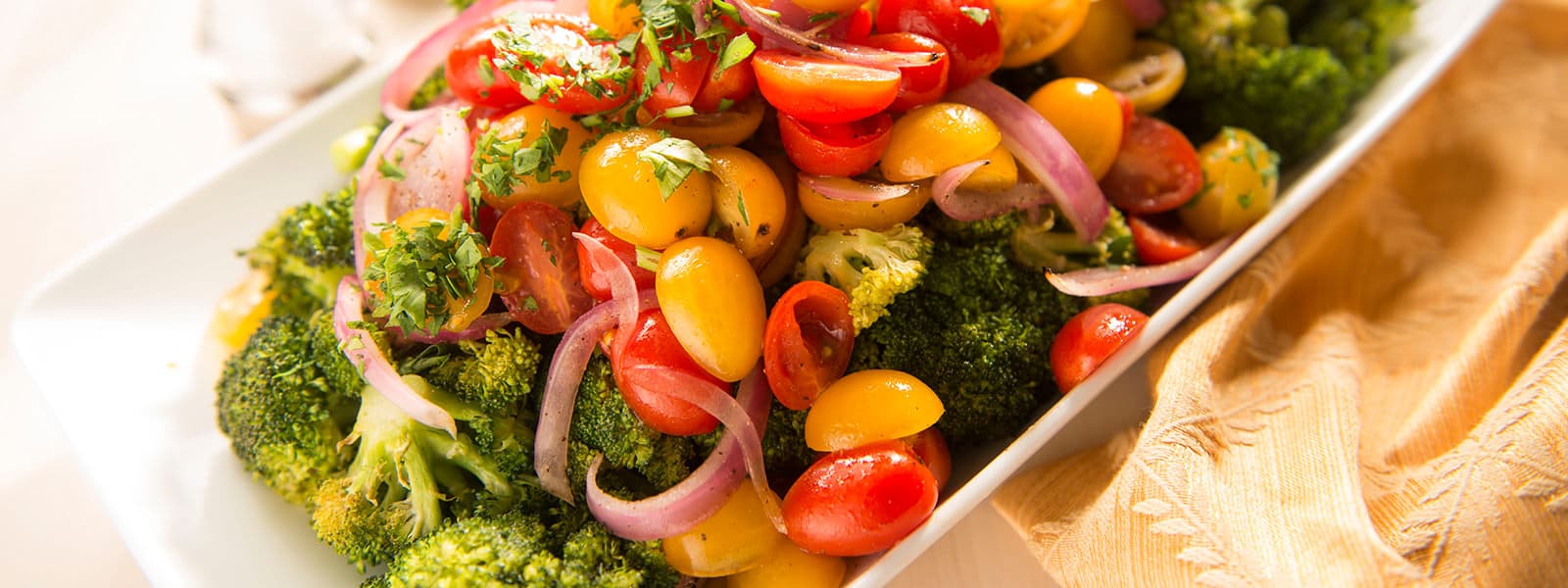 Roasted Broccoli & Red Onion Salad
