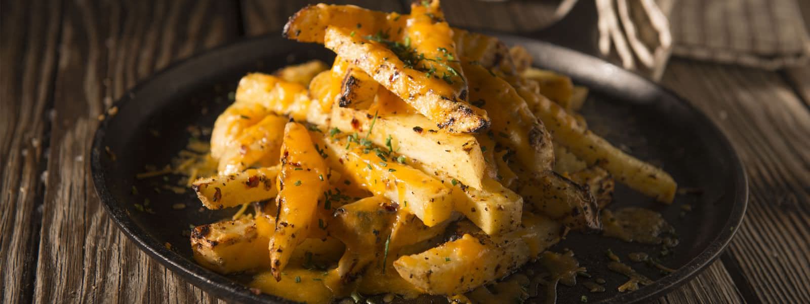 Baked Cheesy Garlic Fries