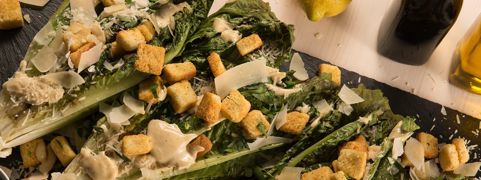 Grilled Romaine Caesar Salad