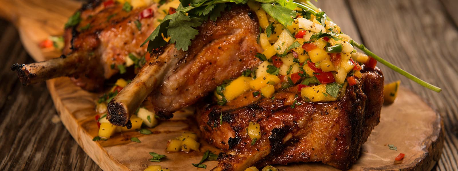 Roast Pork Loin With Mango Salsa