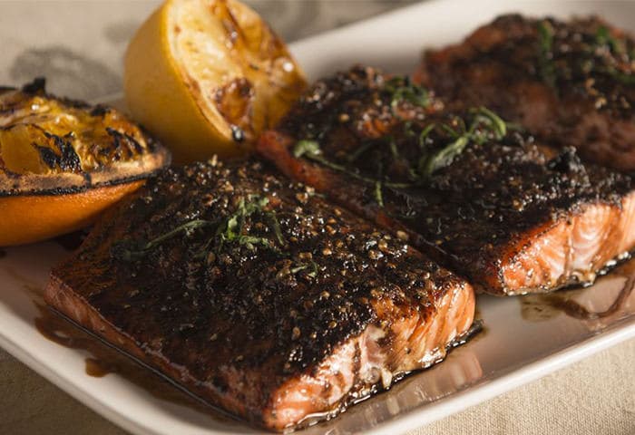 Traeger Salmon With Balsamic Glaze