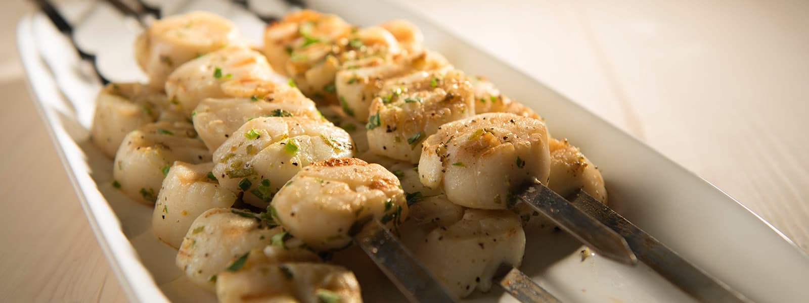 Grilled Sea Scallops, Ceviche Style