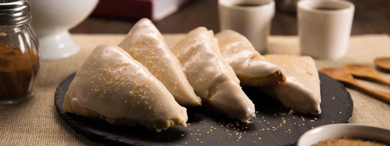 Scones with Vanilla Bean Glaze
