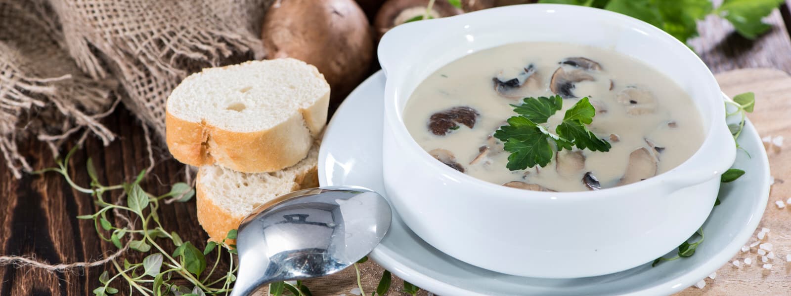 Smoked Cream of Mushroom Soup