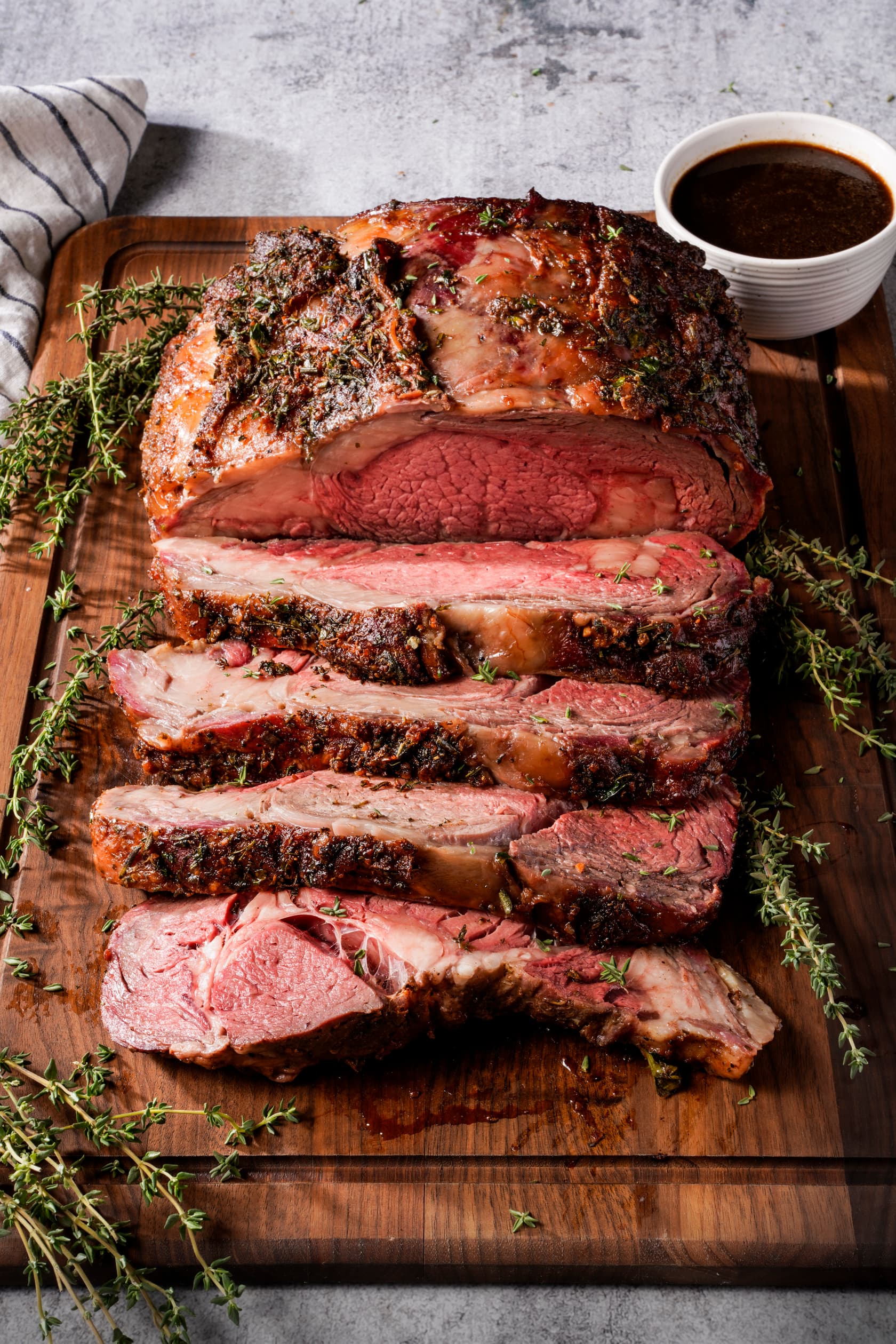 Herb-Crusted Prime Rib with Au Jus Recipe | Traeger®