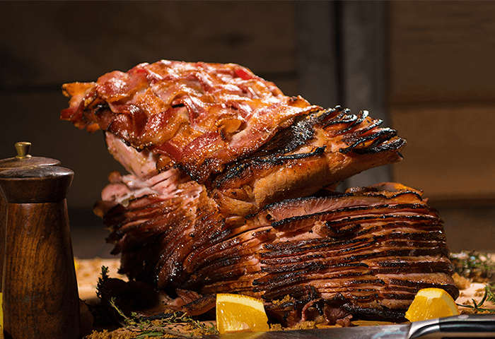 Bacon Weave Holiday Ham