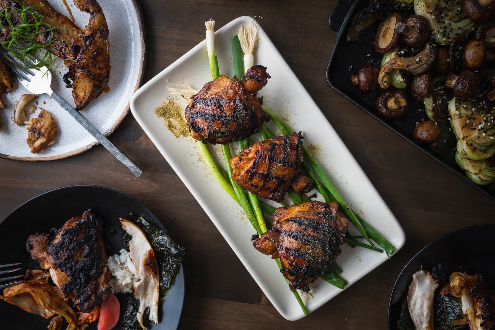 Honey Jalapeño Grilled Chicken Thighs