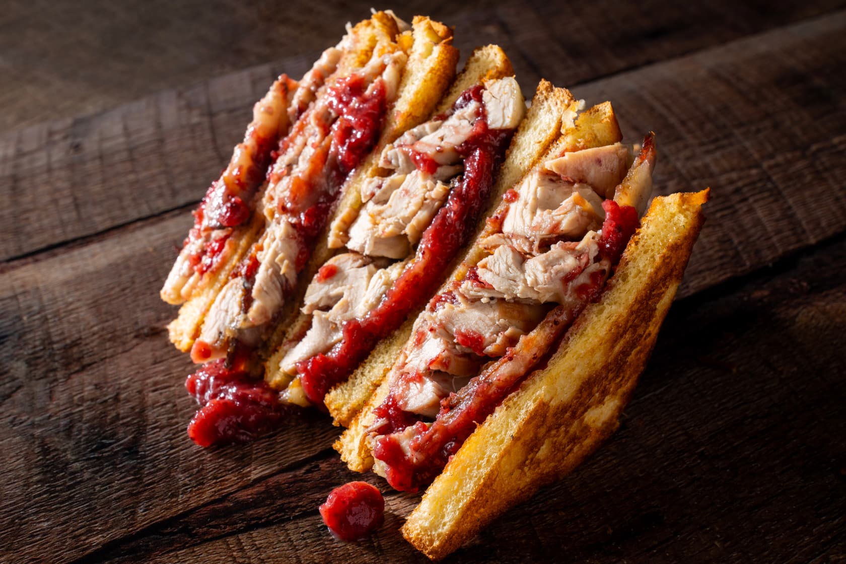 Flat Top Leftover Turkey Sandwich