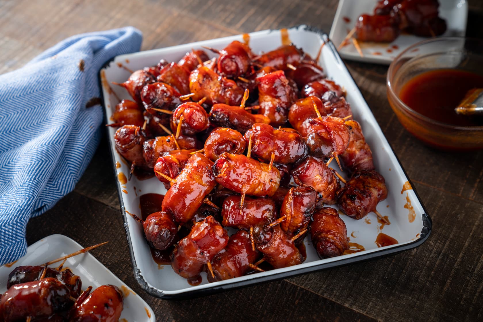 Brown Sugar and Bacon Wrapped Lil Smokies