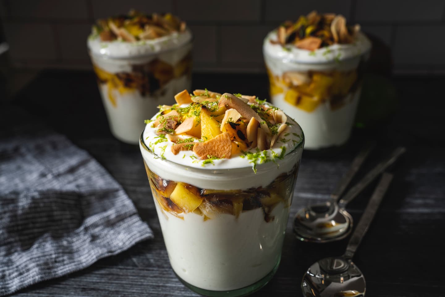Grilled Mango with Lime and Coconut