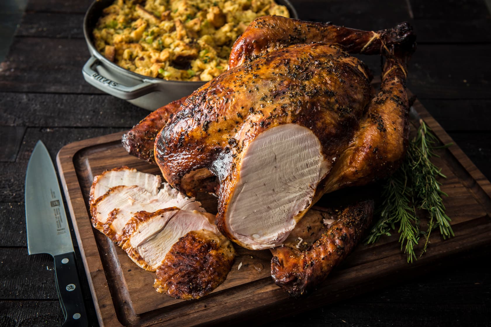 Mayo and Herb Roasted Turkey
