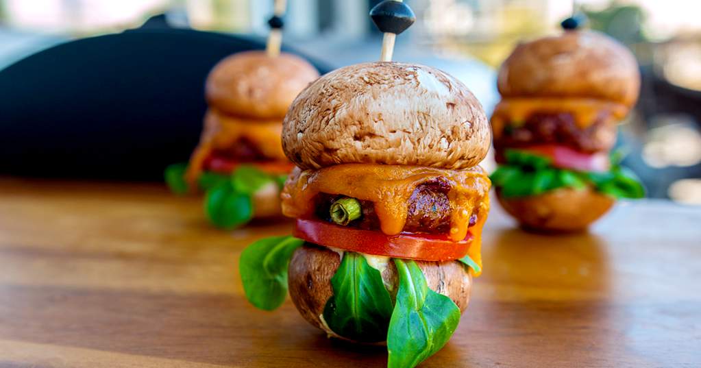 Mushroom Bison Sliders