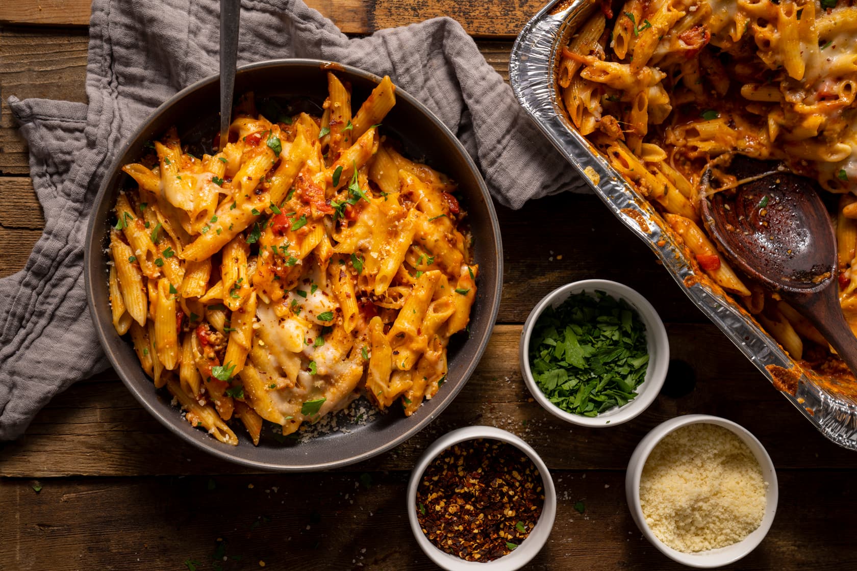 One-Pan Sausage & Pepper Pasta