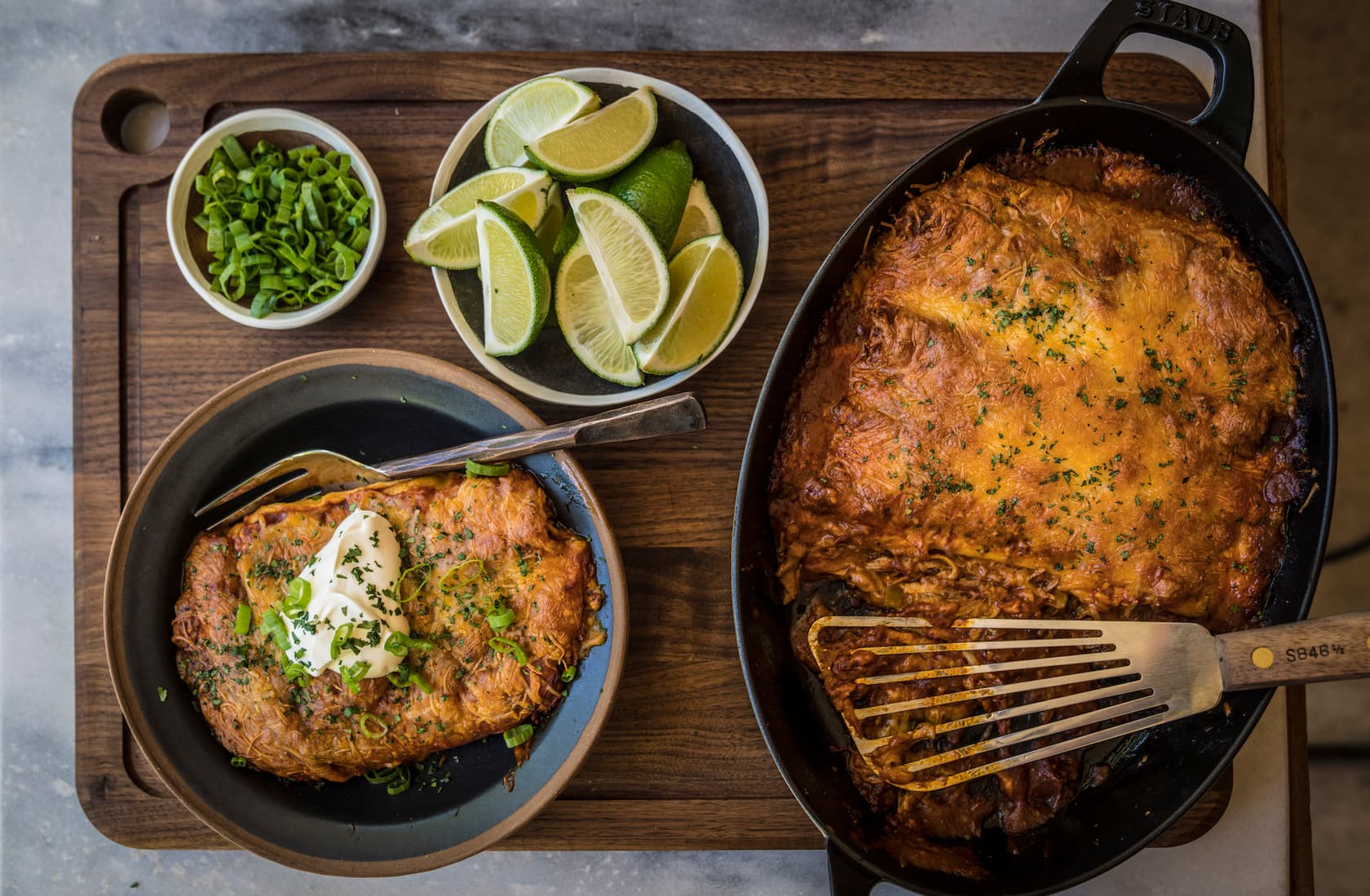 Baked Pulled Pork Enchiladas