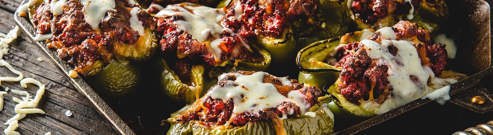 Roasted Sloppy Joe Stuffed Peppers