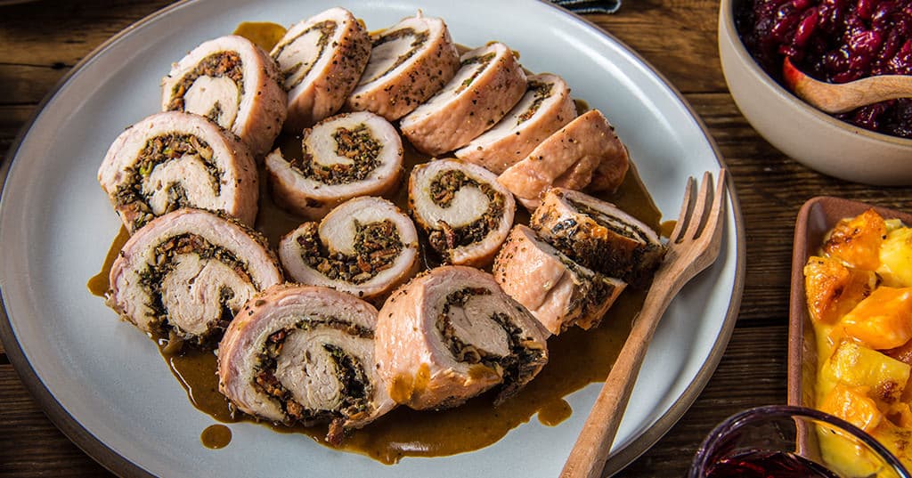 Roasted Stuffed Turkey Breast