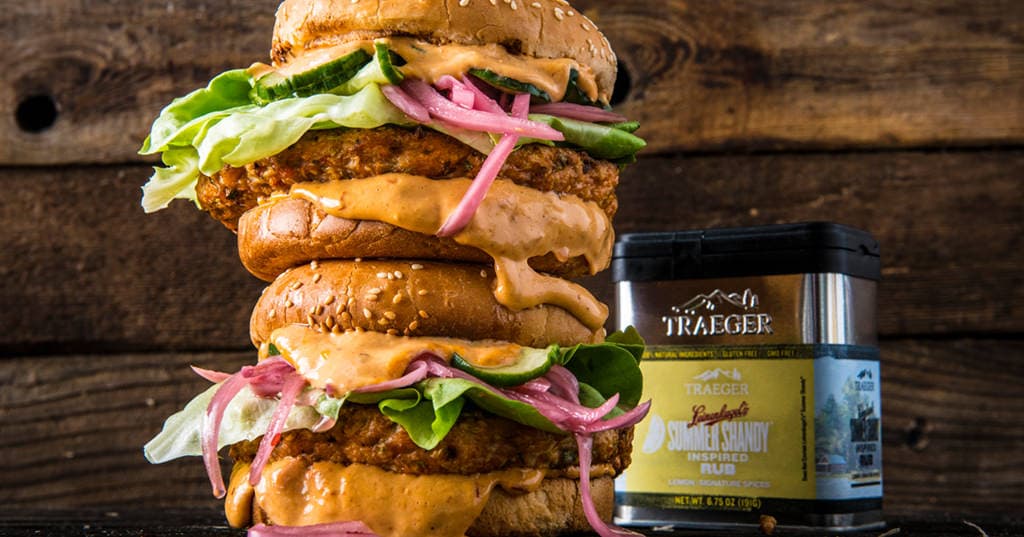 Grilled Salmon Burger with Chipotle Mayo