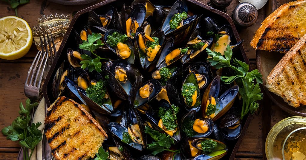 Traeger Smoked Mussels