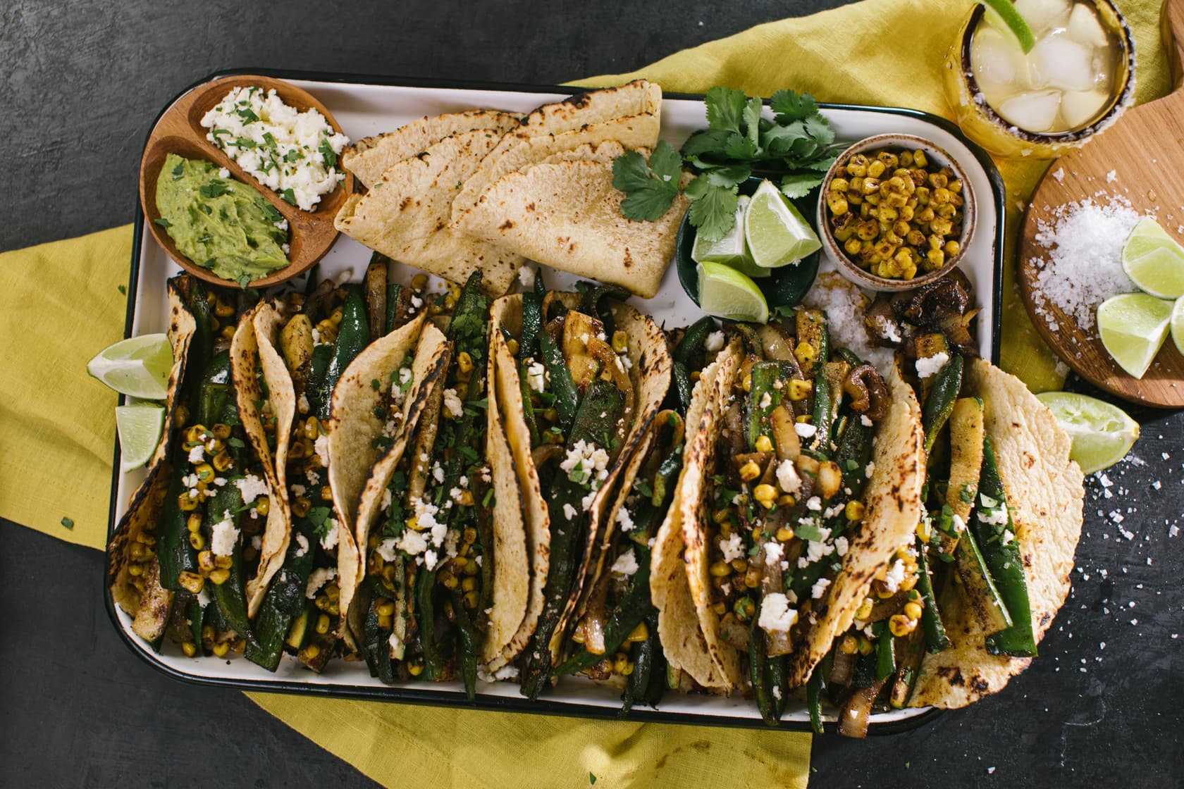 Flat Top Spiced Vegetable Fajitas