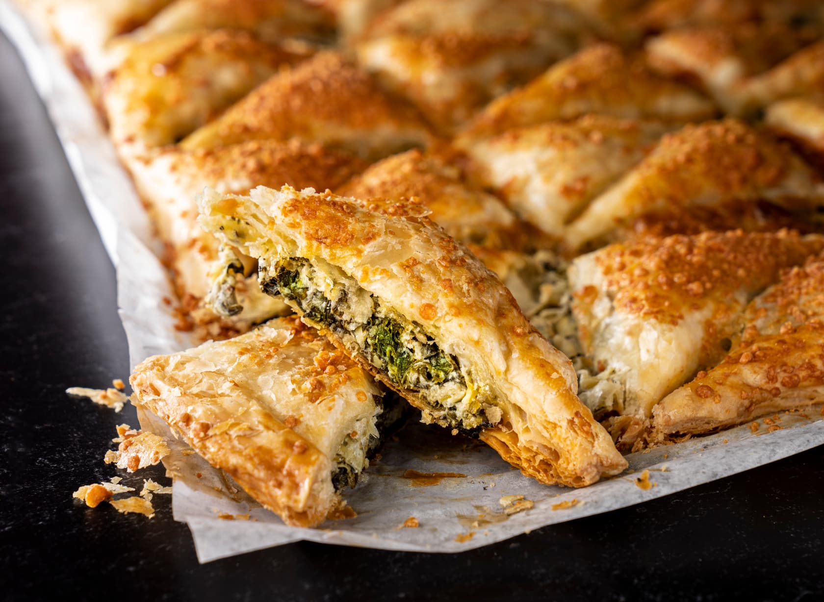 Spinach-Artichoke Puff Pastry Pull Apart