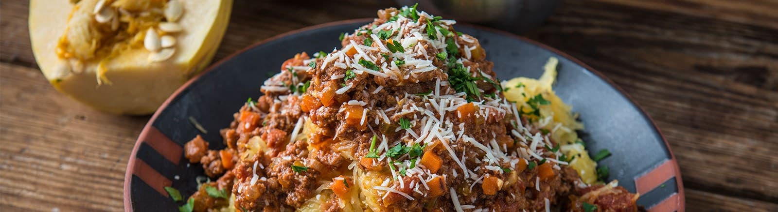 Roasted Spaghetti Squash Bolognese