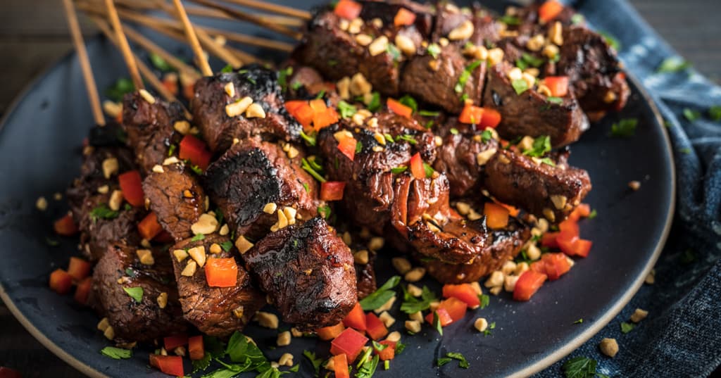 Grilled Thai Beef Skewers
