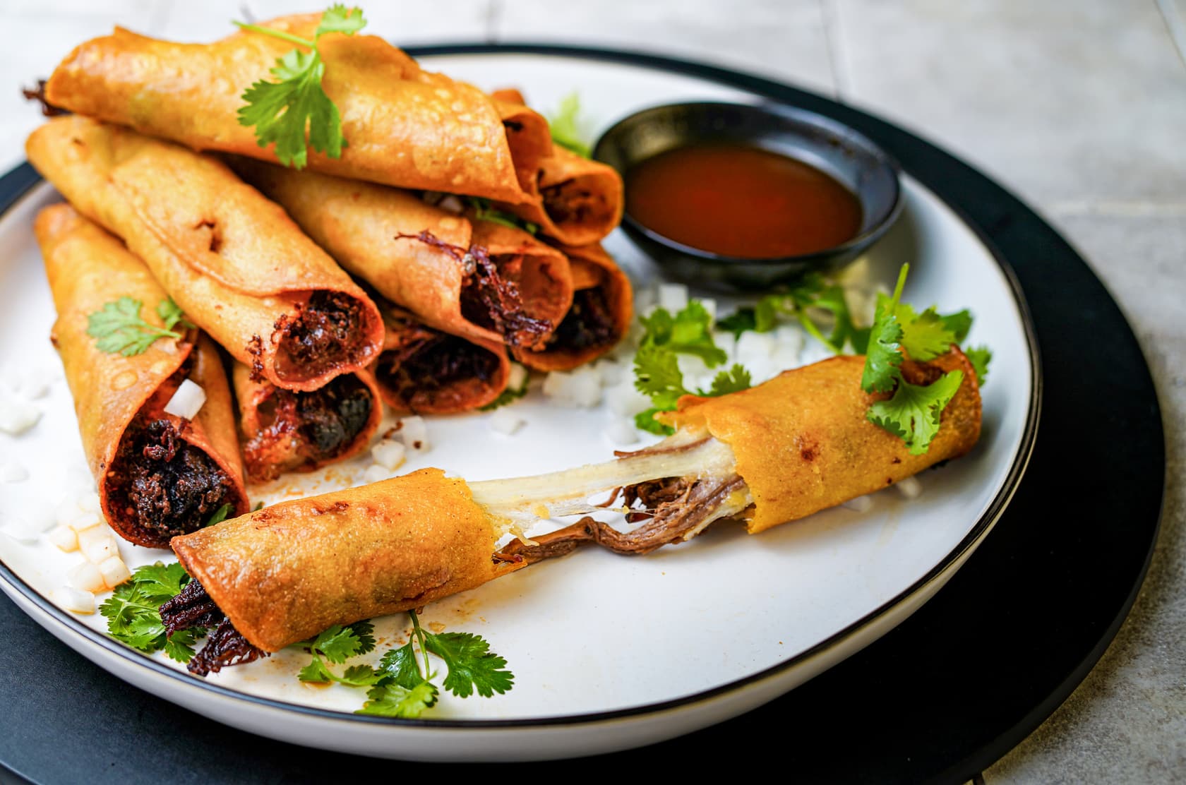 Brisket Birria Taquitos