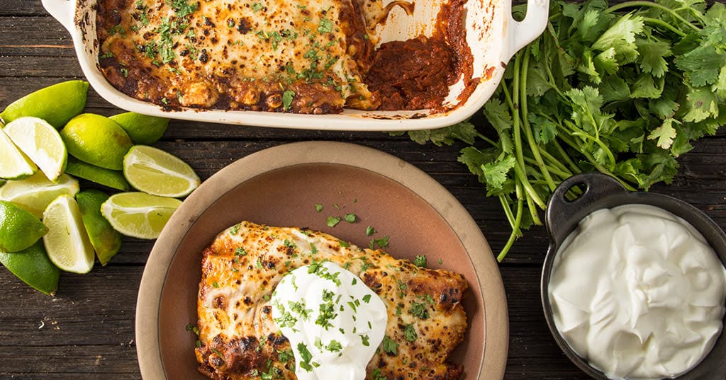Baked Turkey Enchiladas