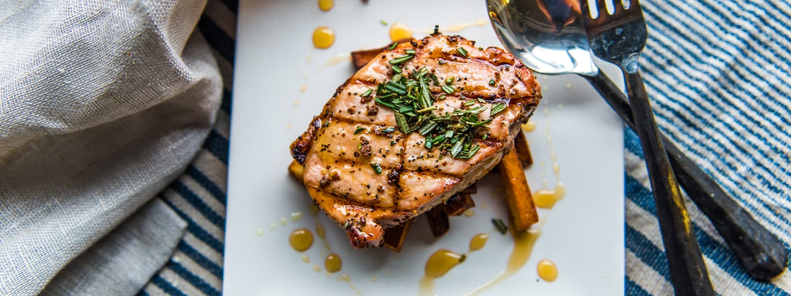 Pickle Brined Grilled Pork Chops