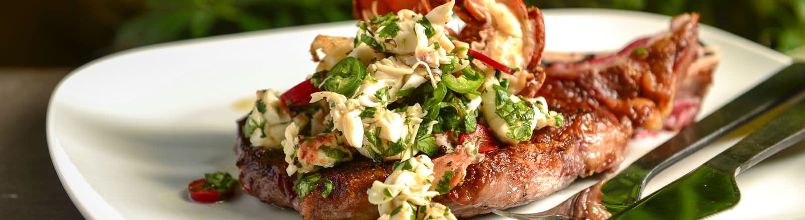 Sweetheart Steak with Lobster Ceviche