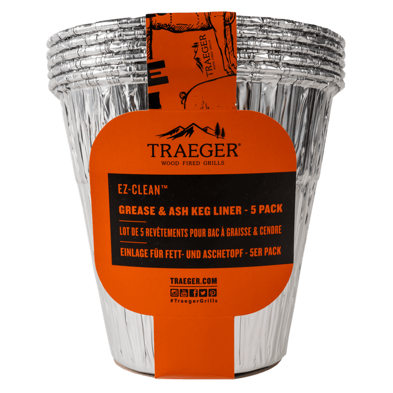EZ-Clean Grease & Ash Keg Liner - 5 Pack