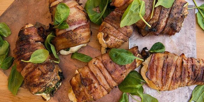 image of Bacon-Wrapped Stuffed Chicken Breast