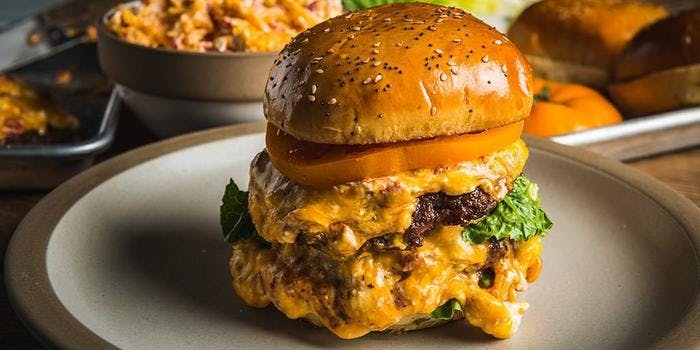 image of Grilled Southern Pimento Cheeseburger