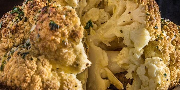 image of Whole Roasted Cauliflower With Garlic Parmesan Butter
