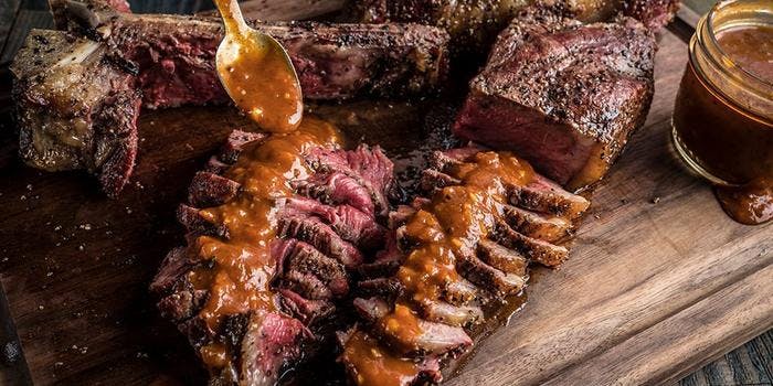 image of Grilled T-Bone Steaks with Bloody Mary Steak Sauce