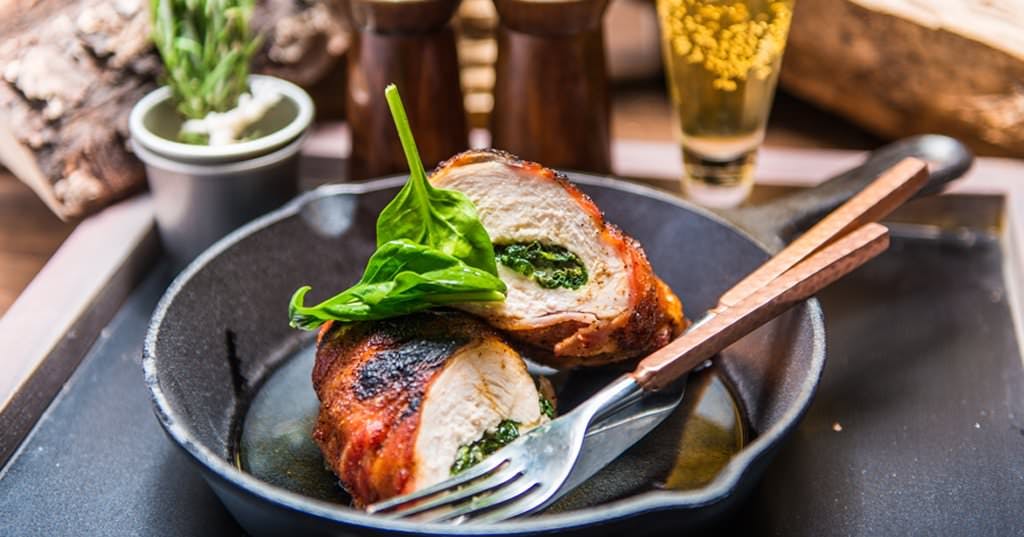 Bacon-Wrapped Stuffed Chicken Thighs