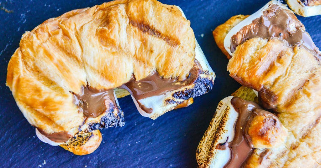 Croissant S'mores on the Grill