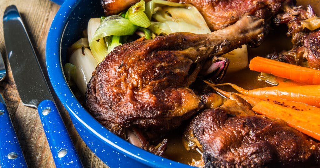 Smoked and Braised Duck Legs
