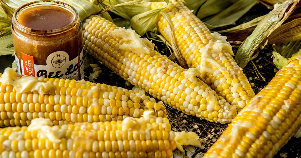 Grilled Corn with Honey Butter & Smoked Salt
