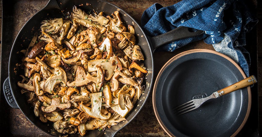 Roasted Mushrooms with Sherry and Thyme