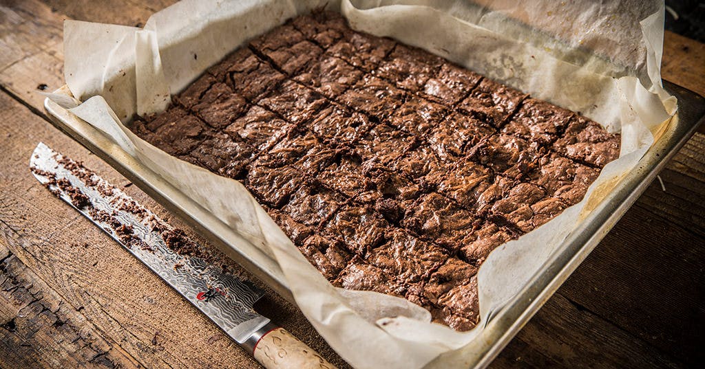 Baked Chocolate Coconut Brownies