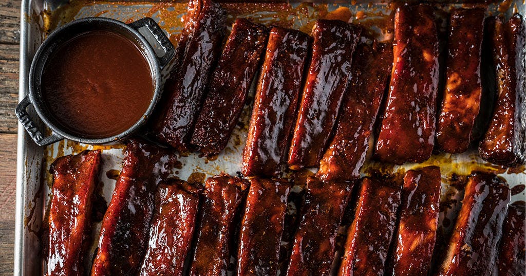 BBQ St Louis Style Ribs with Homemade BBQ Sauce