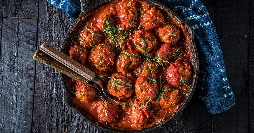 Braised Italian Meatballs