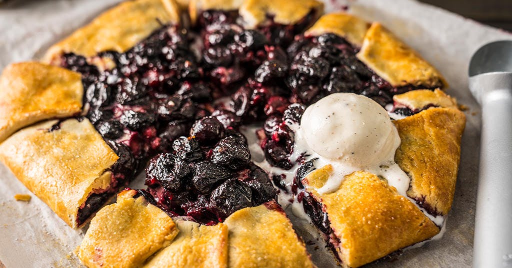 Baked Cherry Cheesecake Galette