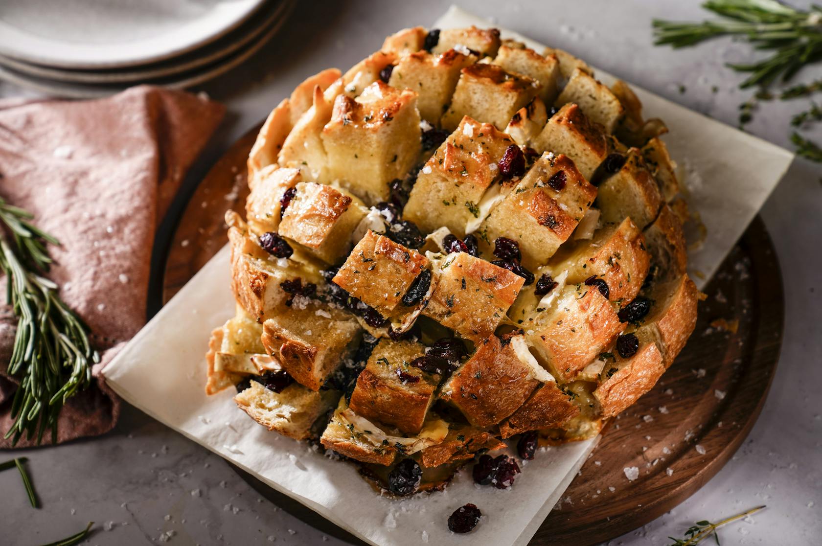 Brie and Cranberry Pull-Apart Bread